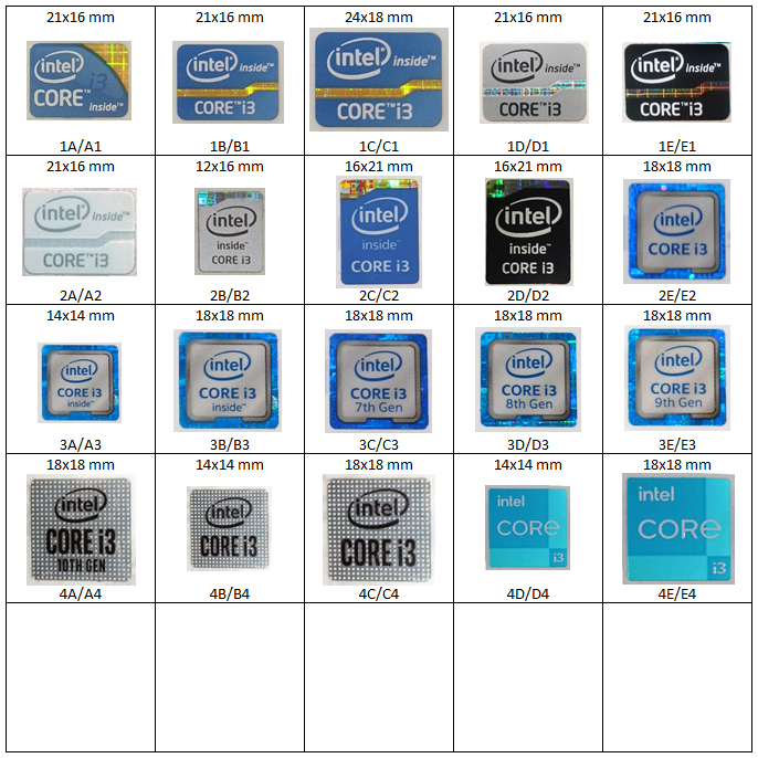 Jual Stiker Sticker Intel Core i3 Ori | Shopee Indonesia