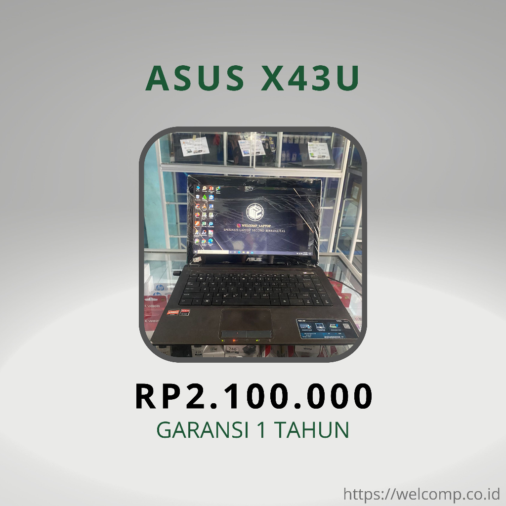 Jual Laptop 2ND Asus X43U Second Bergaransi 1 Tahun | Shopee Indonesia