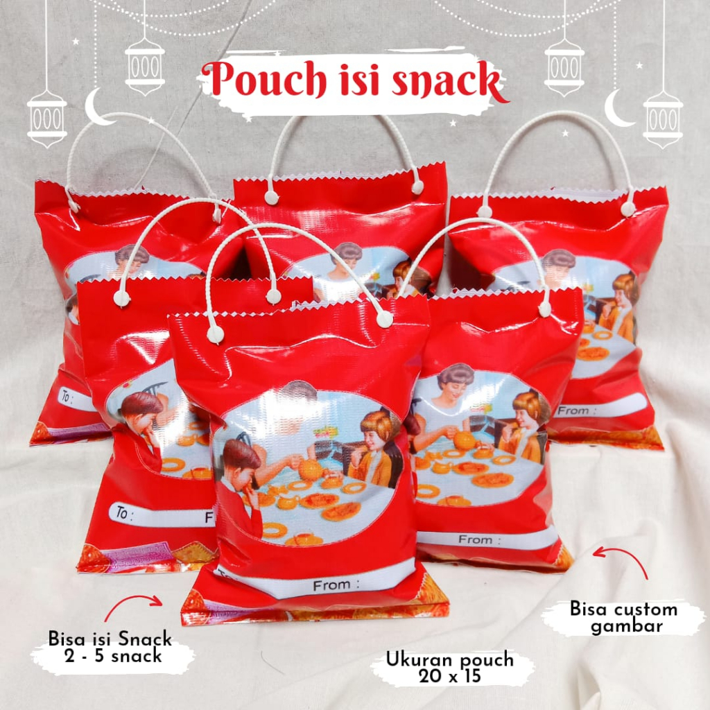 Jual Bingkisan Snack I Pouch Snack Lebaran I Pouch Idul Fitri I Pouch