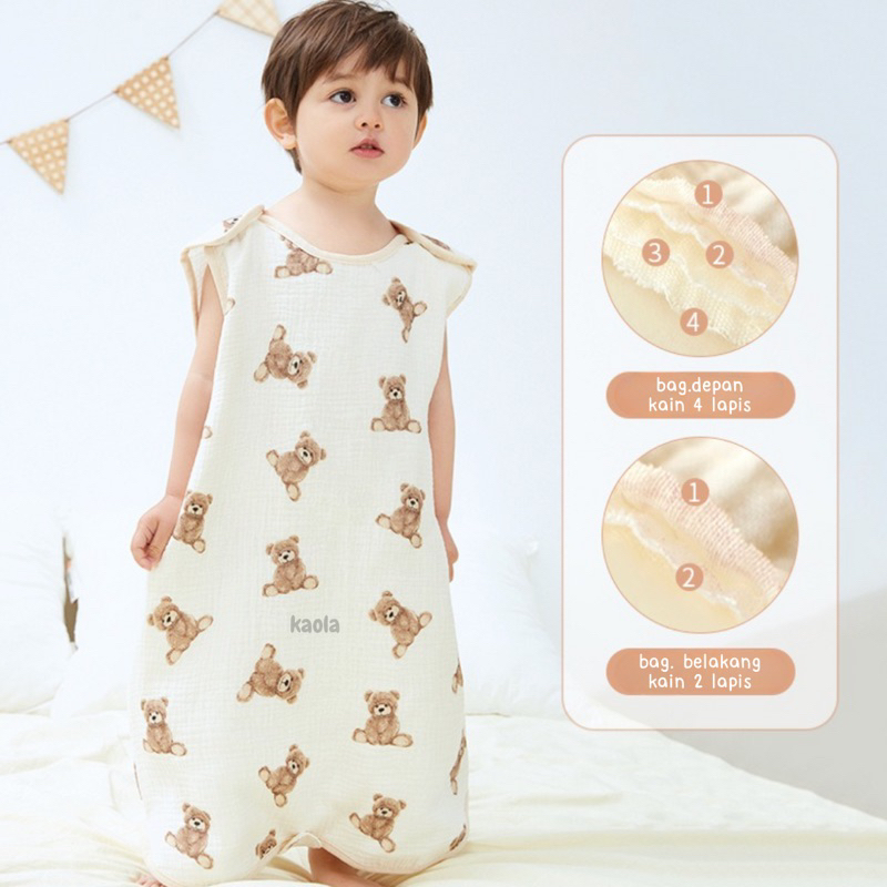 Jual KAOLA - Bea Sleep Bag | Kantong Tidur Bayi Muslin | Muslin Sleep ...