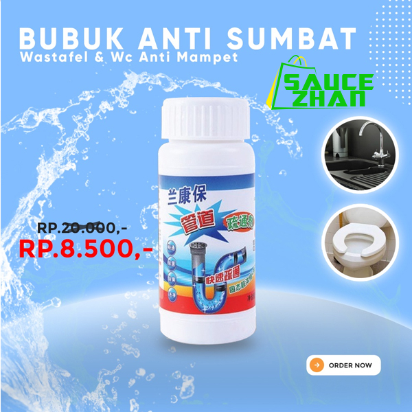 Jual Bubuk Ajaib Bubuk Pipa Anti Sumbat Anti Sumbat Mampet Pembersih