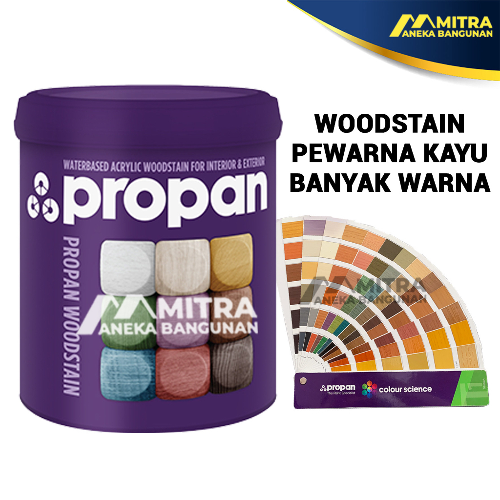 Jual Propan Woodstain Waterbased Pws 631 1 Liter Politur Vernis Cat Kayu Bisa Custom Warna 2143