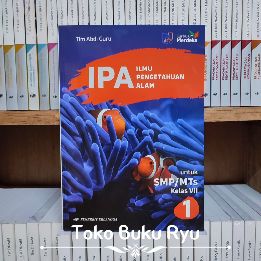 Jual Buku IPA Kelas 1/7/VII SMP ( Revisi ) Kurikulum Merdeka Erlangga