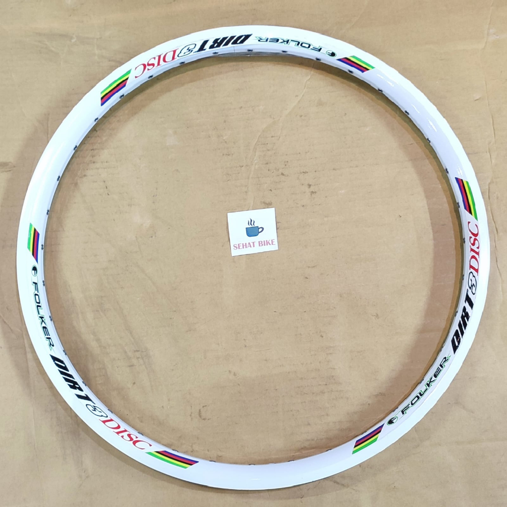 Jual Velg Rim Sepeda 26 Folker DIRT 3 36hole White Original | Shopee ...