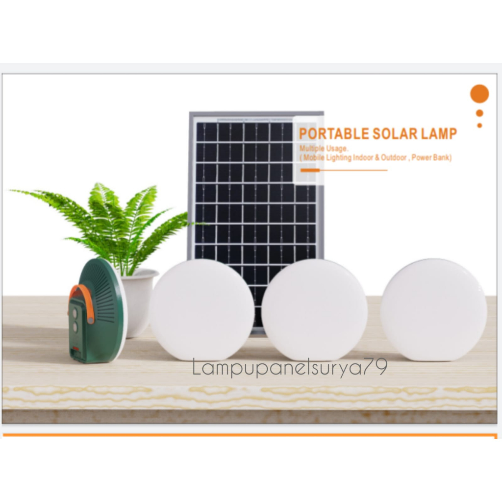 Jual Portable Solar Lamp Mobile Lighting Indoor Outdoor | Shopee Indonesia