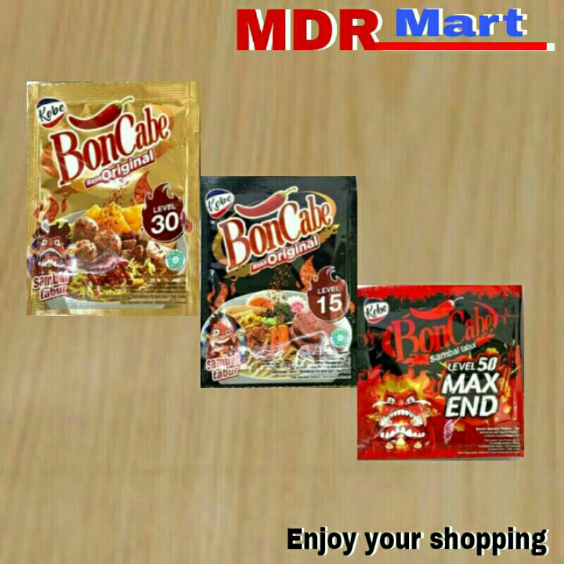Jual BONCABE sambal tabur renceng isi 12 sachet | Shopee Indonesia