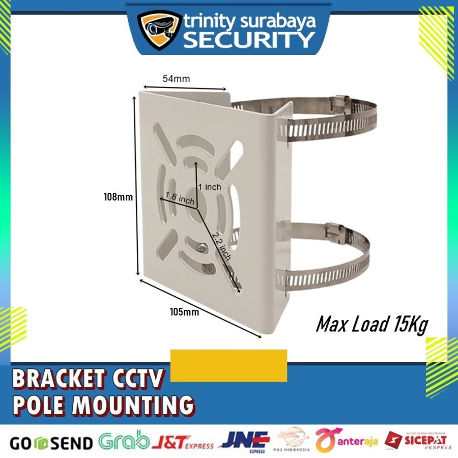 Jual Bracket CCTV Pole Mounting / Bracket Tiang Trinity | Shopee Indonesia