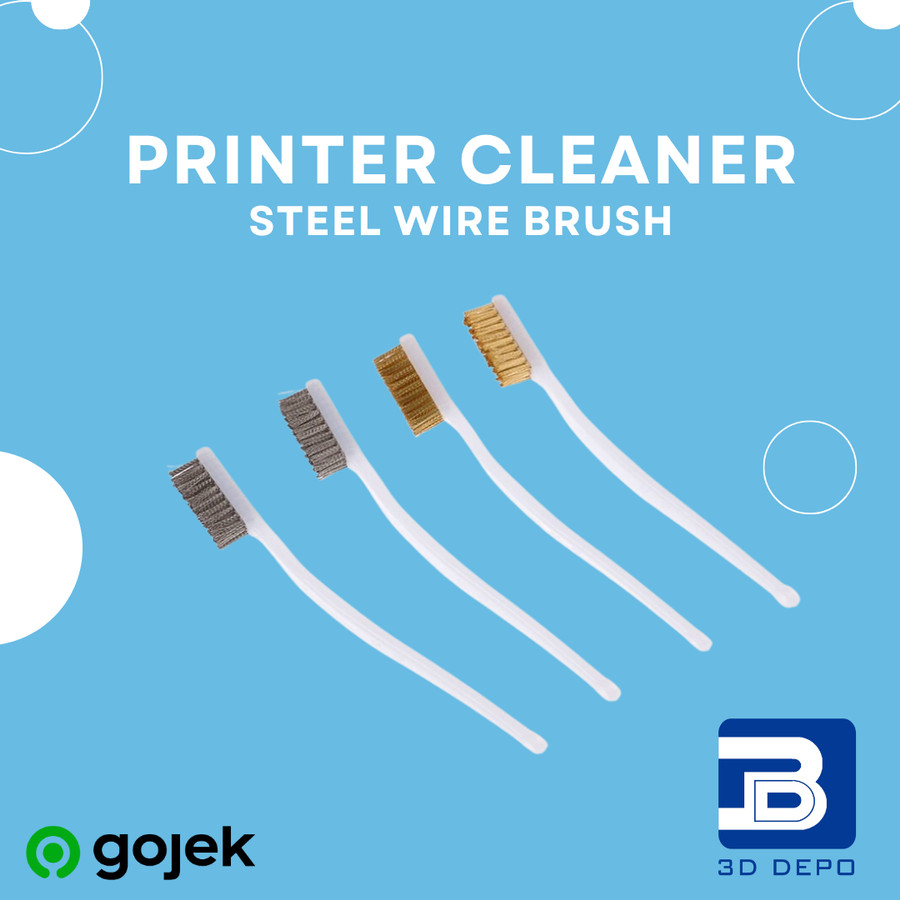 Jual 3D Printer Cleaner Tool Copper/Steel Wire Brush Toothbrush ...