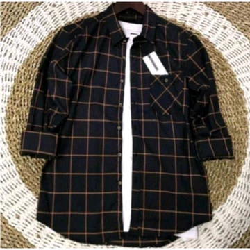 Kemeja Flanel Woll Cowok Exlusif Lengan Panjang Kemeja Kasual Distro
