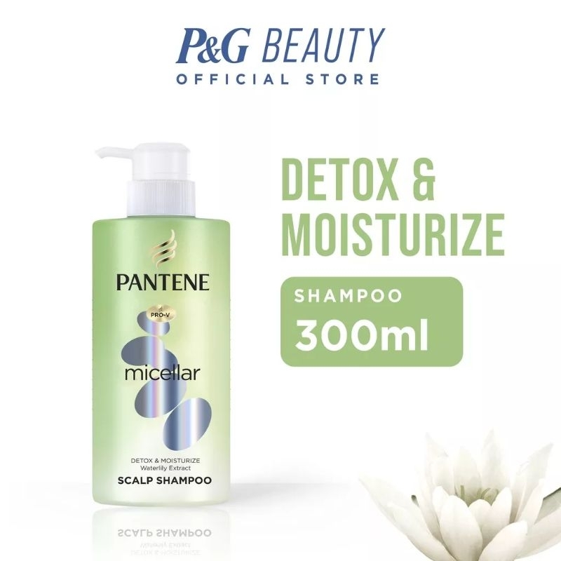 Jual Pantene Micellar Green Detox & Moisturize Scalp Shampoo 300ml