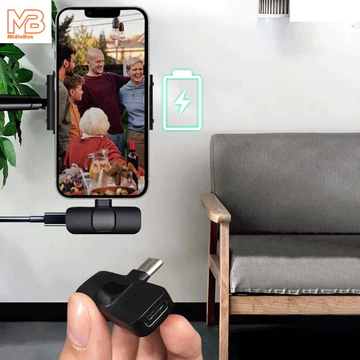 Microphone Wireless M12XLapel MIC Clip On Vlog Smartphone