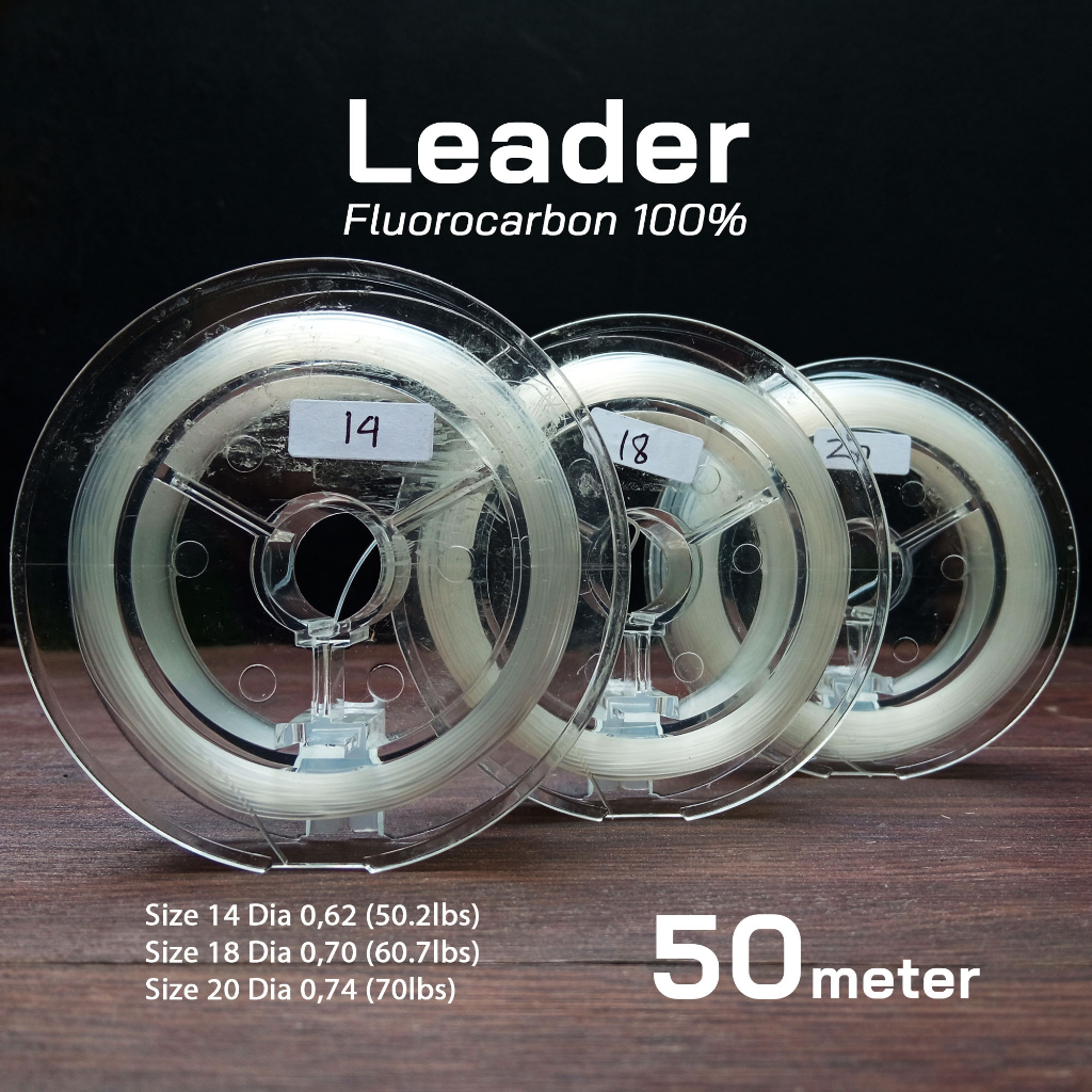 Jual Senar Leader FluoroCarbon 100% Kaku Tidak Keriting Senar