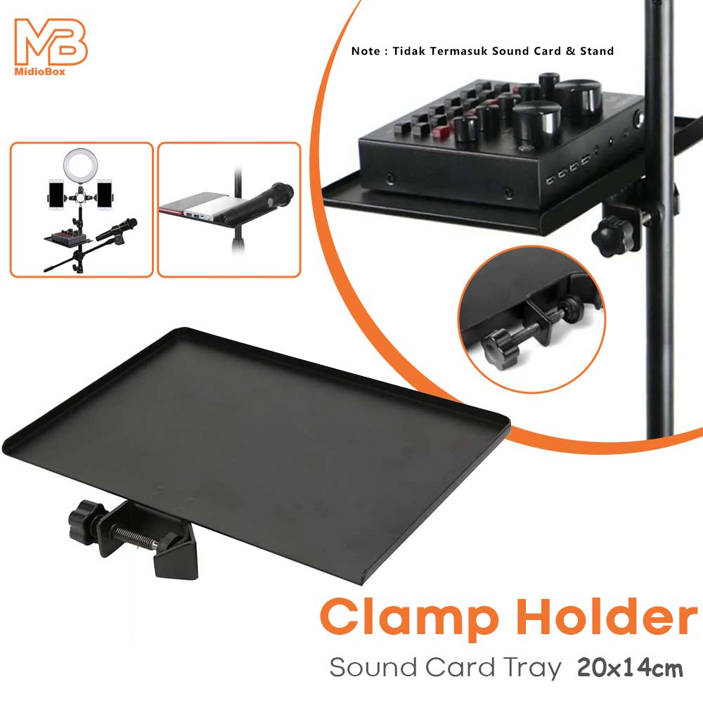 Jual Tray Holder Sound Card Alas Tempat Sound Card Mixer untuk Stand ...