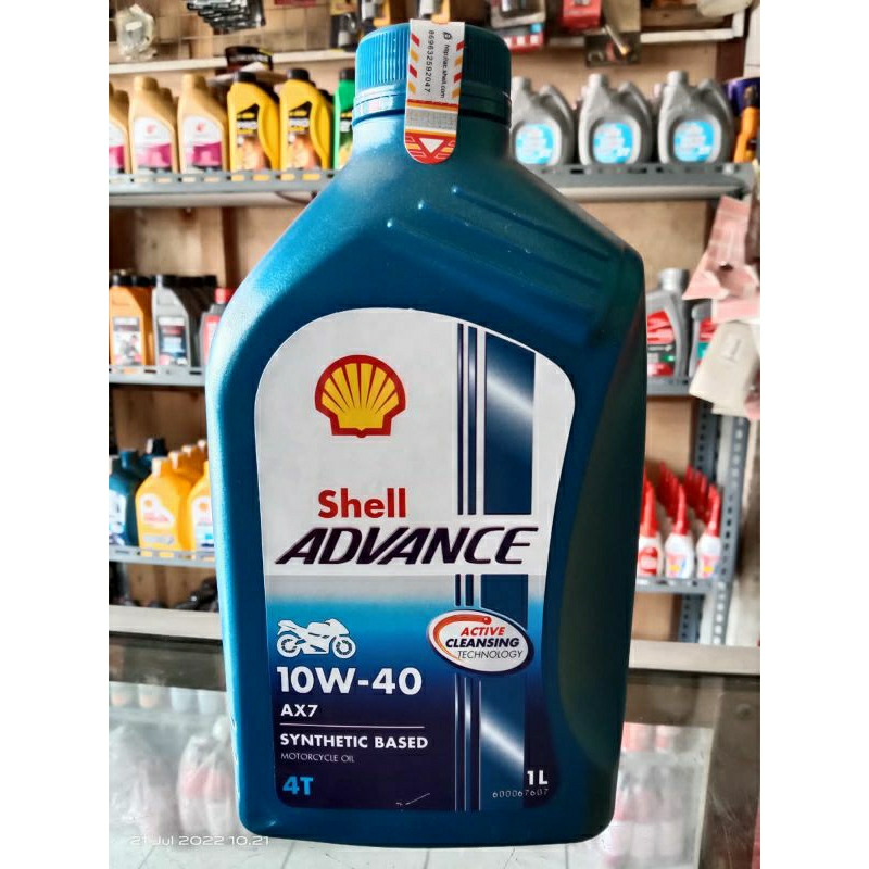 Jual Oli Shell Advance AX7 4T 1 Liter Shell Advance Oli Mesin 4T 1 ...