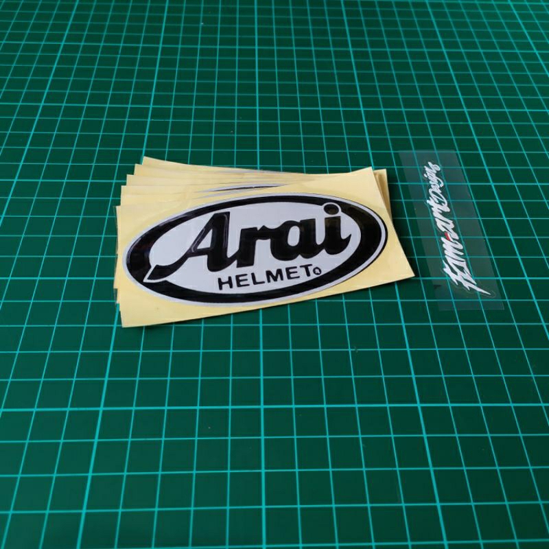 Jual Sticker cutting Arai, sticker emblem logo helm Arai (Bahan ...