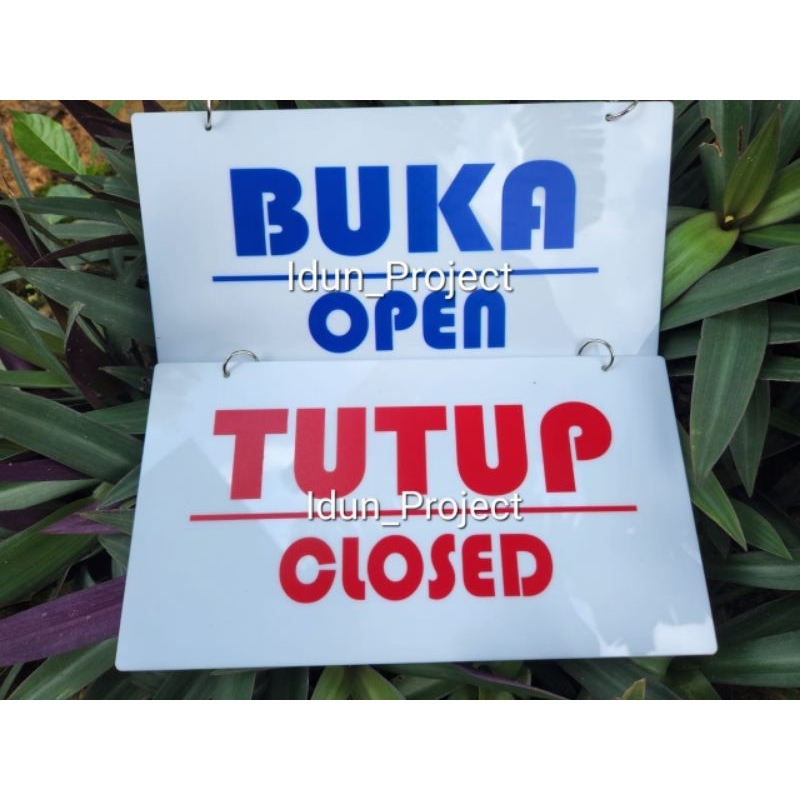 Jual Sign Board Buka Tutup Open Closed Akrilik Shopee Indonesia