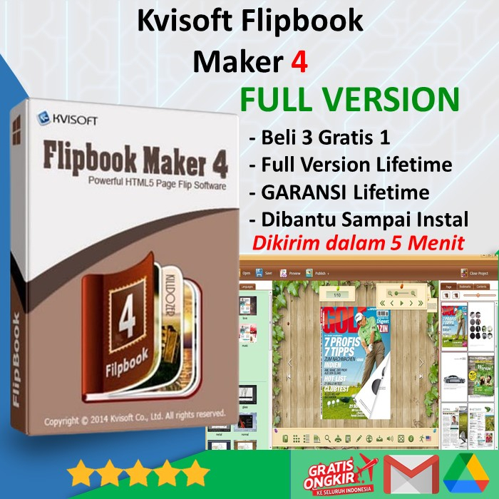 Jual Kvisoft Flipbook Maker 4 Pro Full Version - Aplikasi Untuk E-Book ...