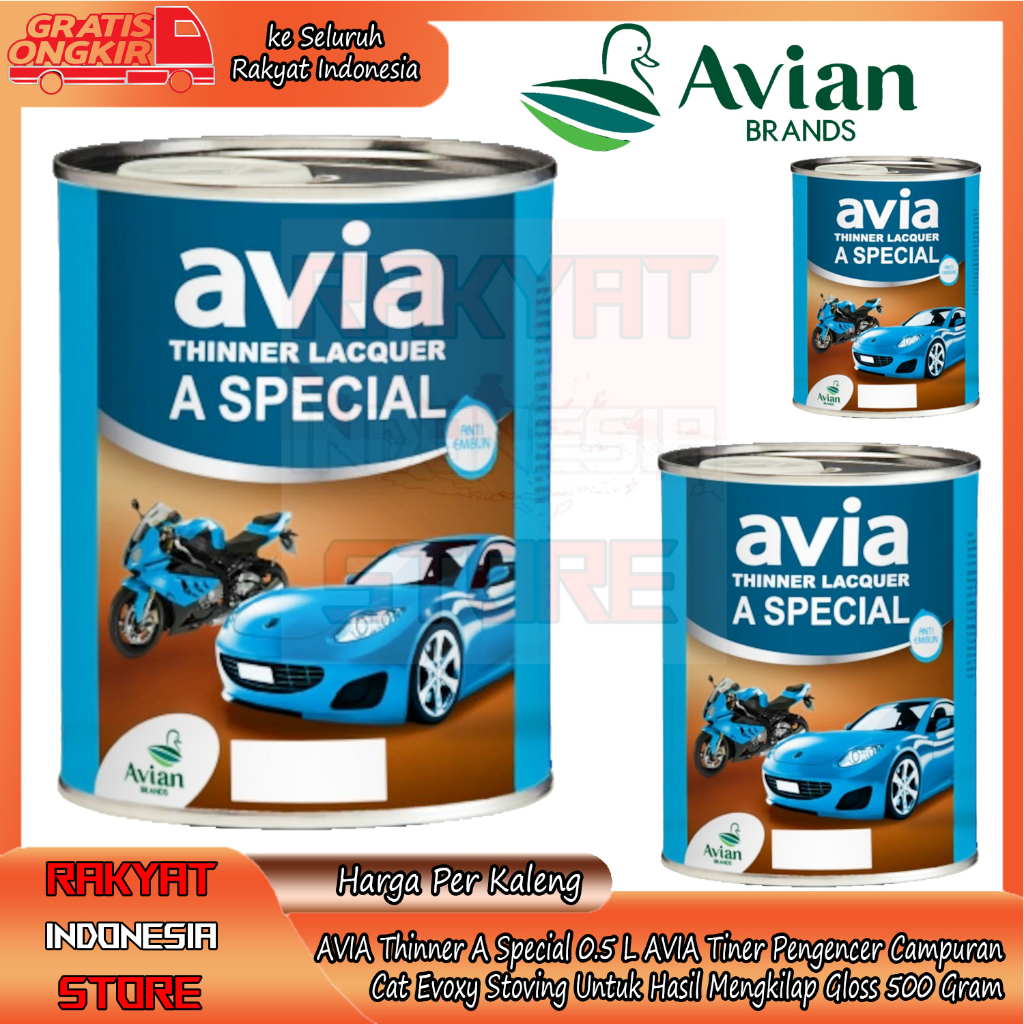 Jual Avia Thinner A Special 05l Liter 500g 500gram Avia Tiner Pengencer Campuranfor Untuk Cat 9743