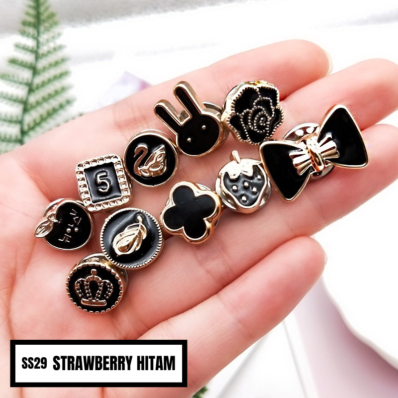 Jual Bros Pin Aksesoris Fashion Wanita Isi 10 Enamel Pin Kecil Lucu