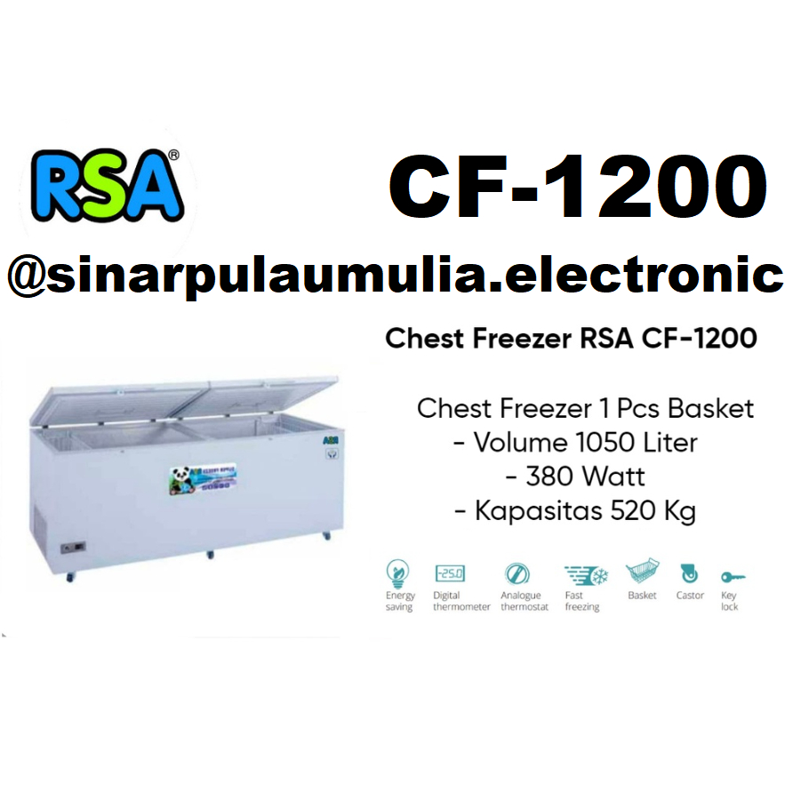 Jual Rsa Chest Freezer Box Liter Cf Cf Cf