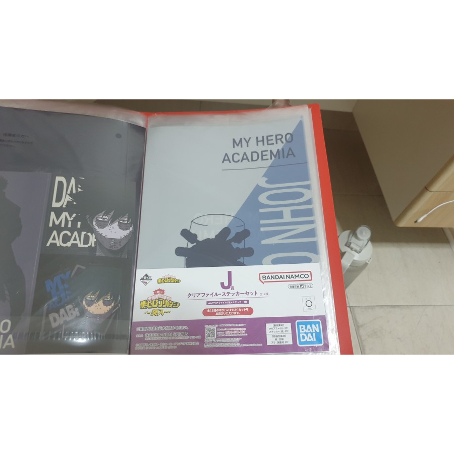 Jual ICHIBAN KUJI FILE FOLDER STICKER MY HERO ACADEMIA J JOHN CHAN ORI ...