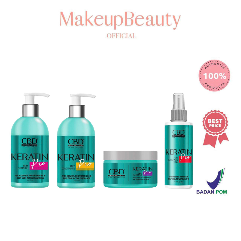 Jual CBD Professional Keratin Pro Daily Shampoo Conditioner Hair