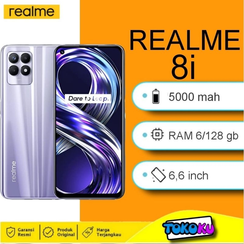 Jual REALME 8i ram 6/128 GB UNGU - HITAM GARANSI RESMI INDONESIA ...