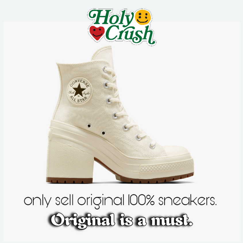 CONVERSE CHUCK 70 DE LUXE HEEL WOMEN SNEAKERS ORIGINAL 100