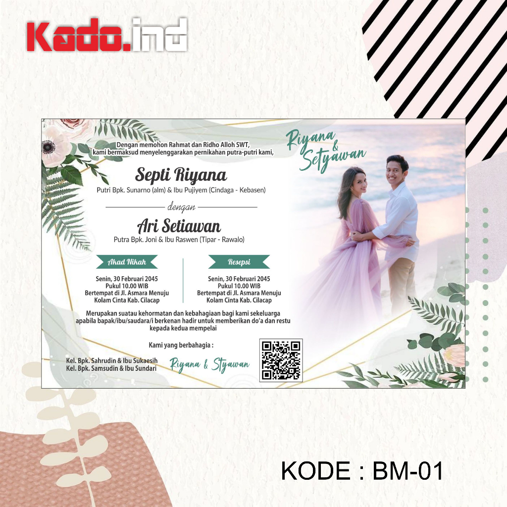 Jual cetak Undangan pernikahan | Undangan Besek | Undangan Sorogan