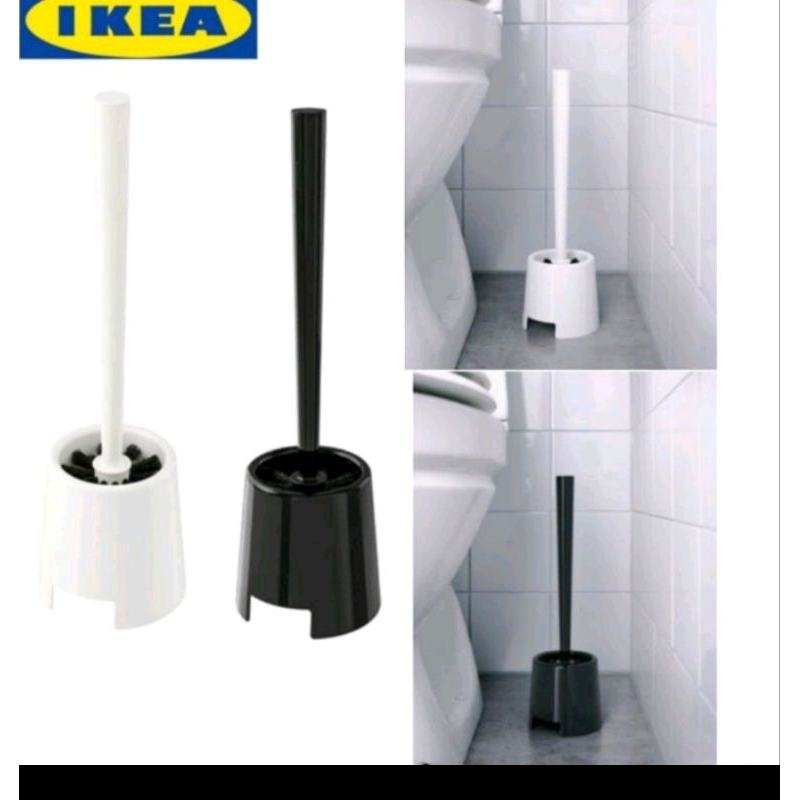 Jual Ikea Bolmen Sikat Toilet Hitam Putih Sikat Kamar Mandi Sikat Wc