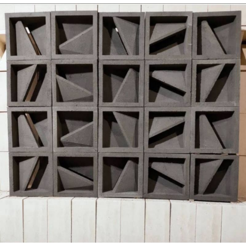 Jual Roster beton minimalis, roster motif warna abu, roster lubang ...
