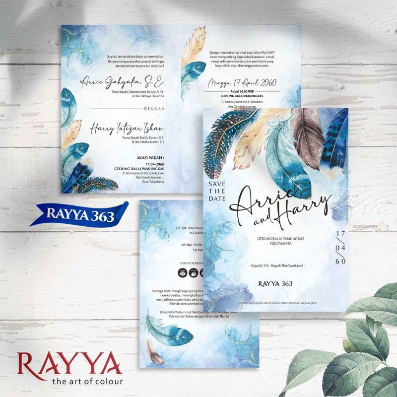 Jual Undangan Pernikahan Aesthetic Model RA Invitation Card | Shopee