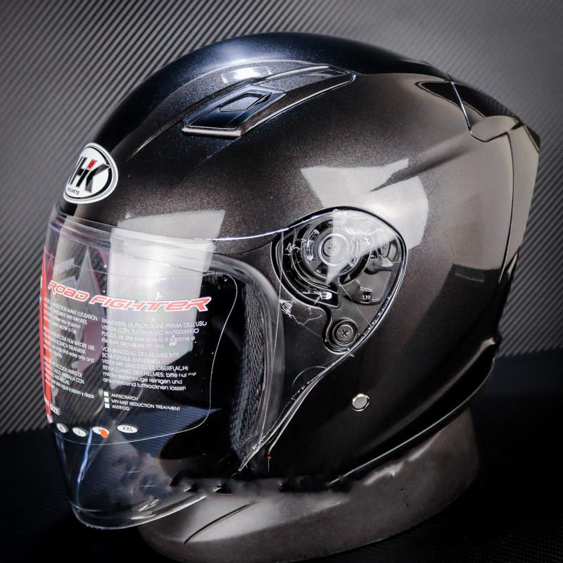 Jual HELM NHK R1 ELITE SOLID GUN METAL - SINGLE VISOR | Shopee Indonesia