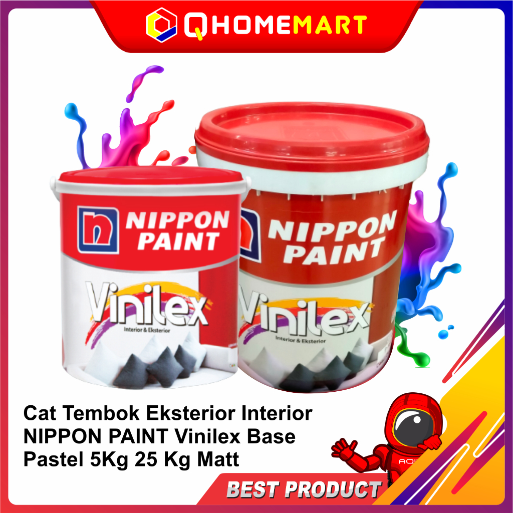 Jual Cat Tembok Eksterior Interior NIPPON PAINT Vinilex Base Pastel 5Kg ...