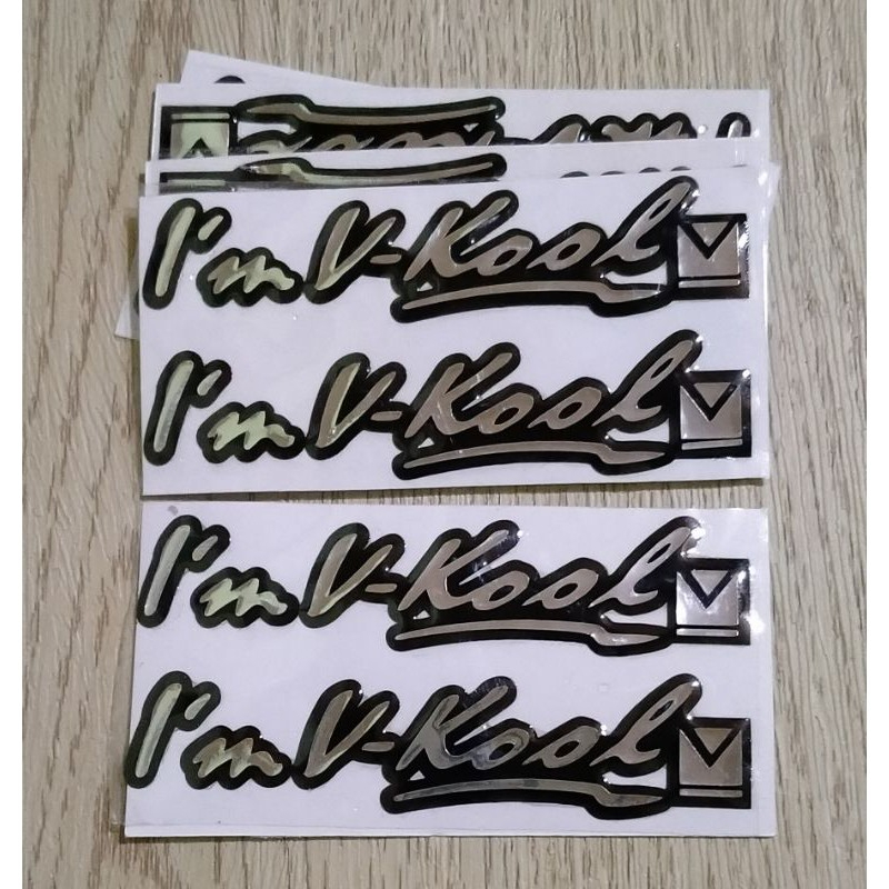 Jual [1 PCS] Stiker Mobil Im V Kool Sticker Im-Vkool Model Timbul ...