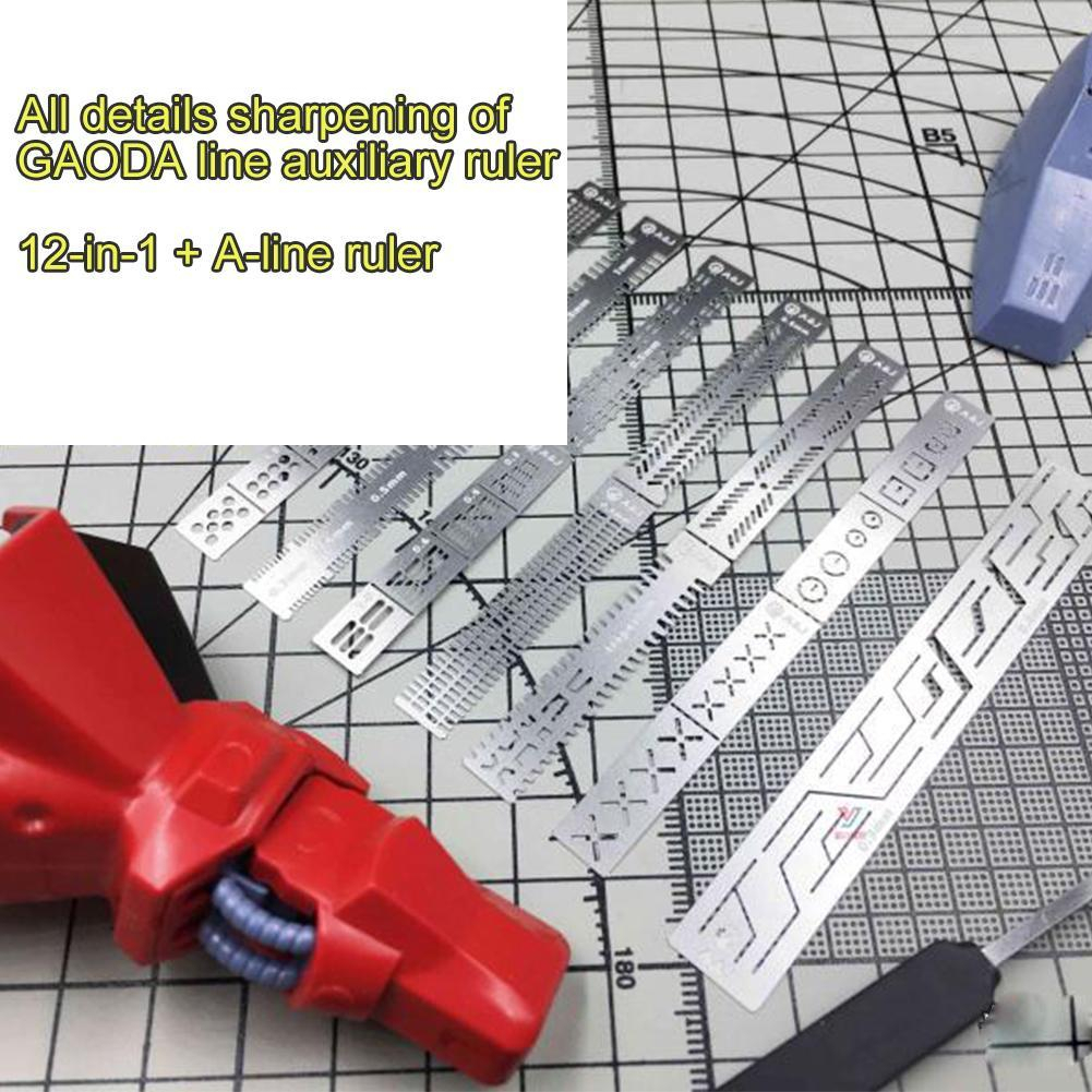 Jual Panel Line Scribing Template 36in1/Gundam Scriber Guide Line Tools ...