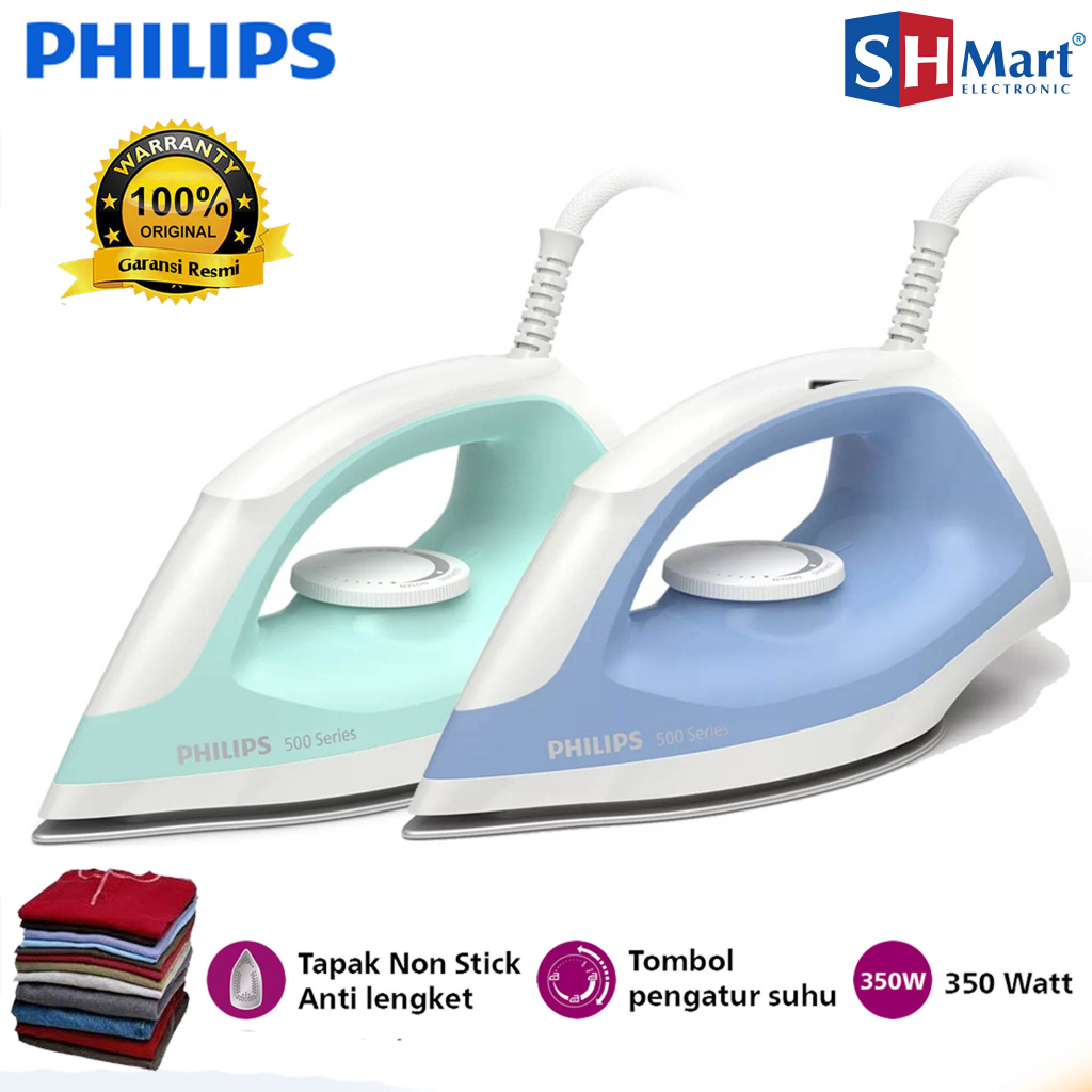 Jual SETRIKA PHILIPS DST0510 DRY IRON HIJAU GARANSI RESMI | Shopee ...