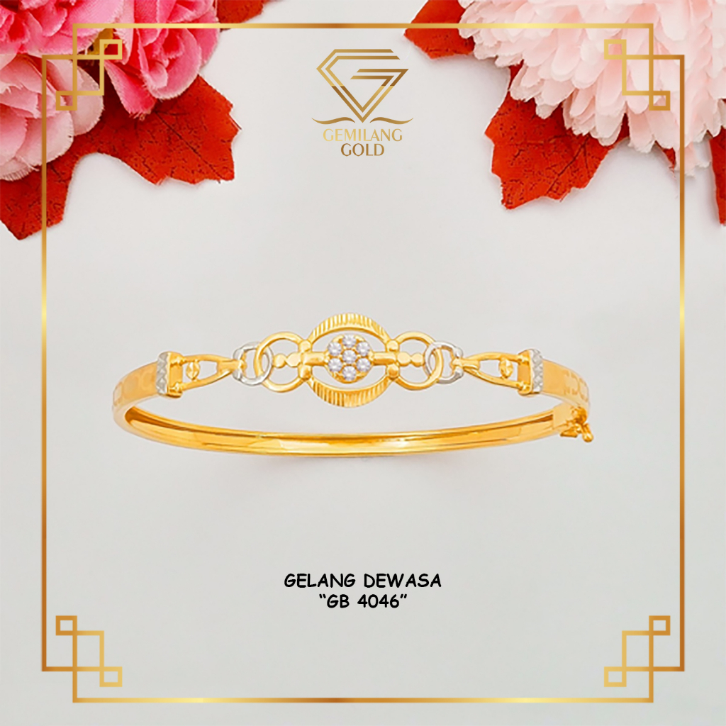 Jual Gelang Bangkok Emas Asli Dewasa Kadar 6k And 8k Model Baru Classie