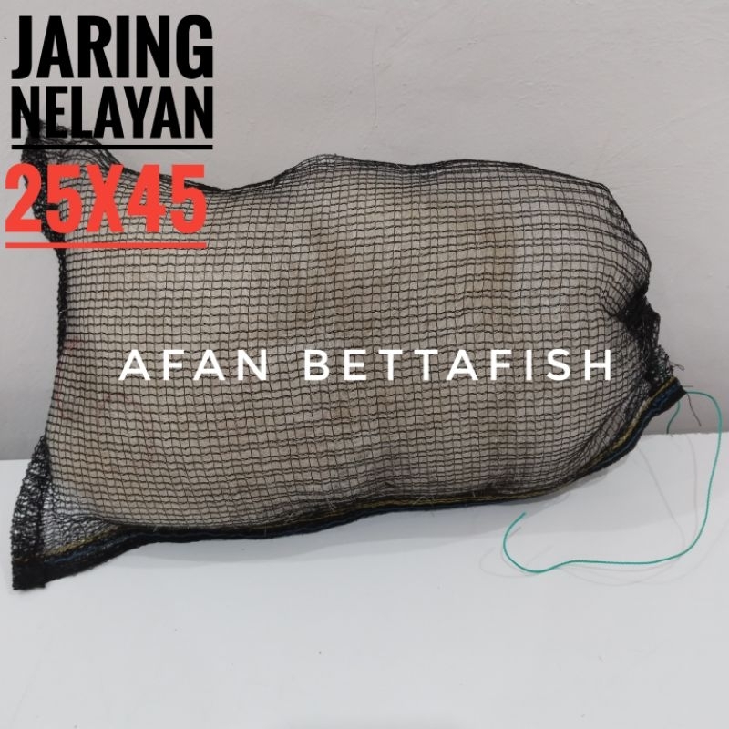 Jual Jaring Nelayan Media Filter Kolam Ikan Koi + Waring Ukuran 25x45cm