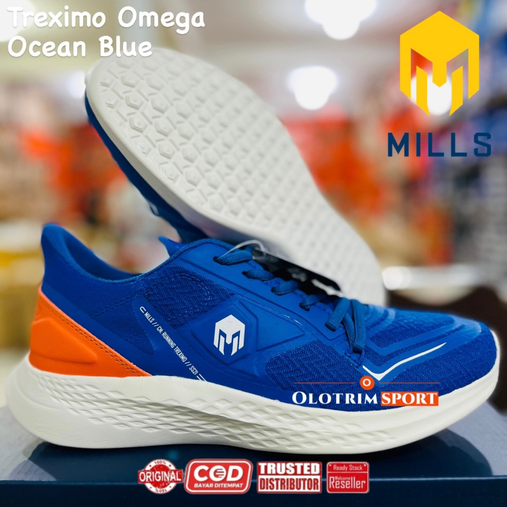 Jual Sepatu Running Lari Olahraga Mills Treximo Omega Saga Original ...