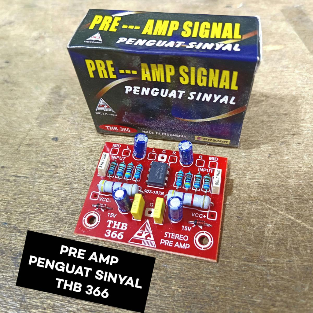 Jual Kit Pre Amp Signal THB 366 Preamp Penguat Sinyal Audio THB366 CKJ ...