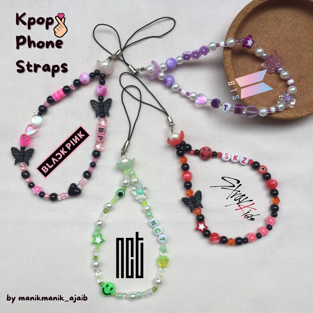 Jual "Kpop Phone Straps" Gantungan Handphone manikmanik (Beads