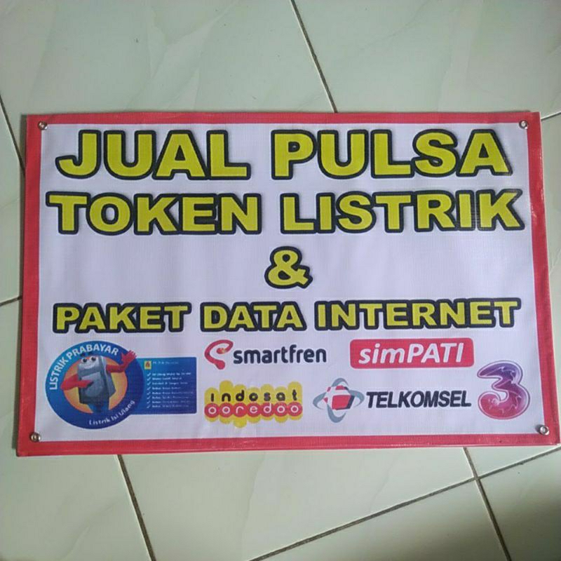 Jual Spanduk Jual Pulsa dan Paket Data Internet | Shopee Indonesia