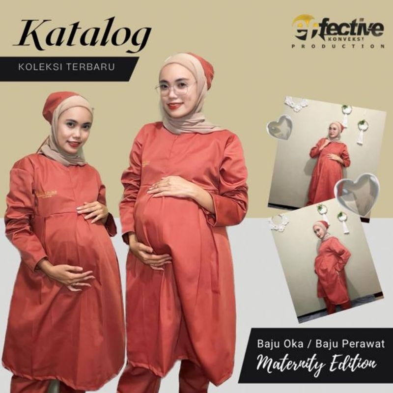 Jual Baju Oka model ibu hamil/Baju ok/Baju scrub/Baju jaga | Shopee