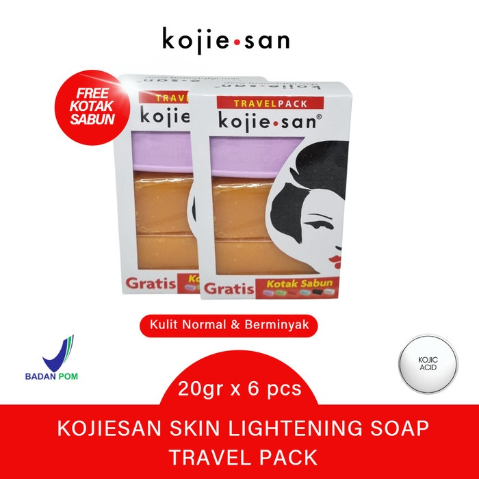 Jual Kojie San Skin Lightening Soap Kemasan Travel Pack Isi Pcs Shopee Indonesia