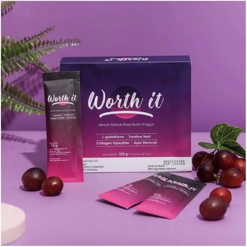 Jual WORTH IT COLLAGEN DRINK (15 Sachet) Shopee Indonesia