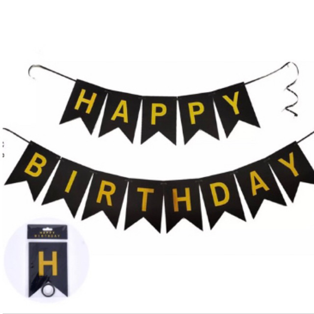 Jual Happy Birthday Warna Warni Bendera 50% Bunting Utah Segilima