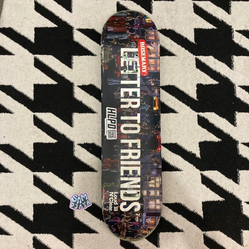 Jual DECK SKATEBOARD LOUD N CLEAR X ROSEMARY SKATEPUNK SECOND 8,0