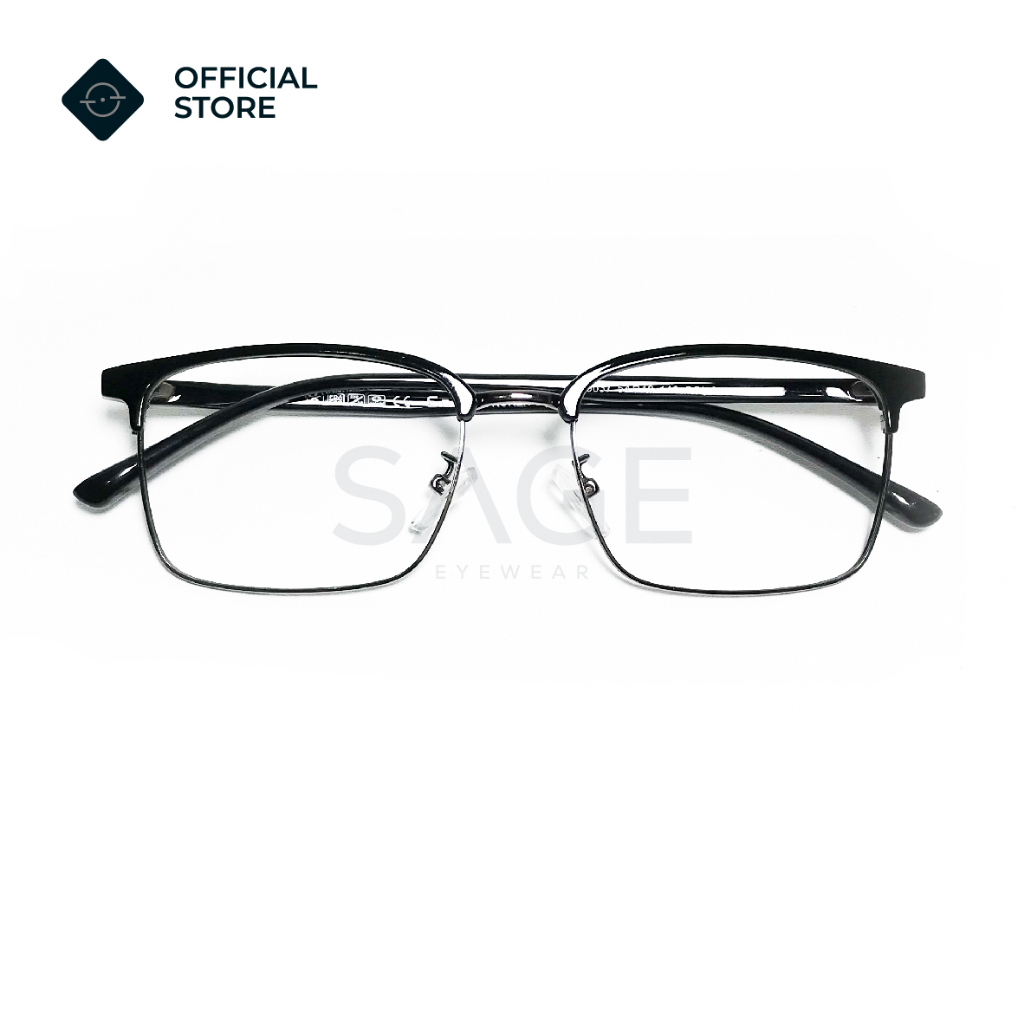 Jual Frame Kacamata Kotak Pria ON 99037 Besi Plastik Lentur Original