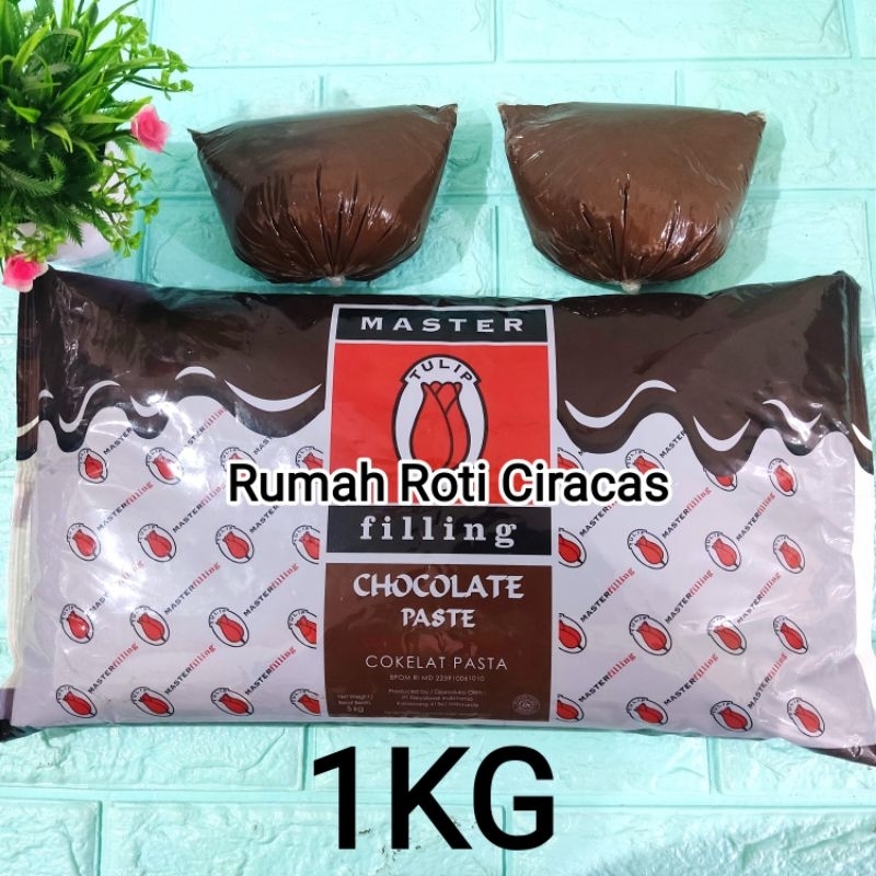 Jual SELAI CHOCOLATE 1KG TULIP ISIAN ROTI COKLAT FILLING 1000GR CHOC ...